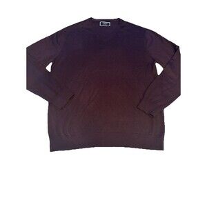 Charles Tyrwhitt Cardigan Sweater V-Neck Mens X-Large Purple 100%Merino Wool